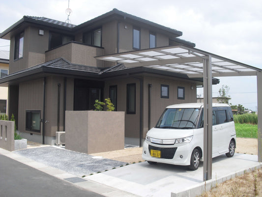 外構工事/エクステリア工事/施工事例/カーポート/アプローチ/玄関イメージ/洋風